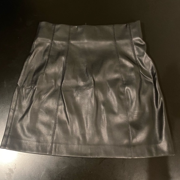 Zara Skirts Zara Leather Skirt Poshmark